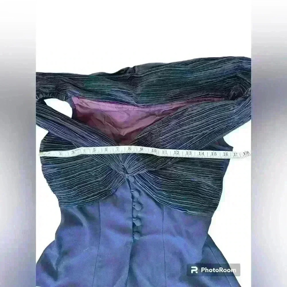 Vintage Two-Piece Maxi Evening Set - Size 4 Navy - Picture 4 of 10